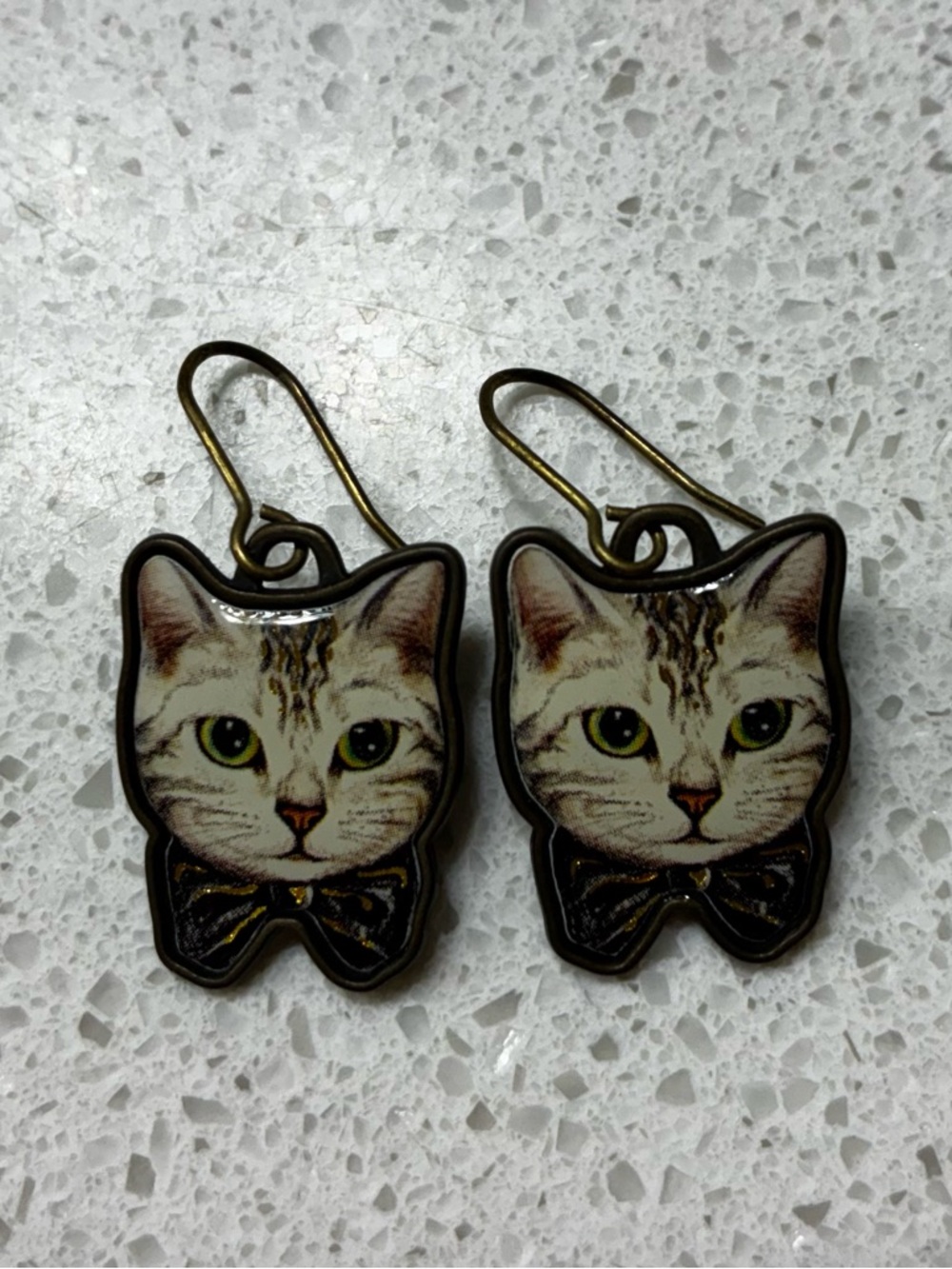 Two Pairs Cute Cat Earrings